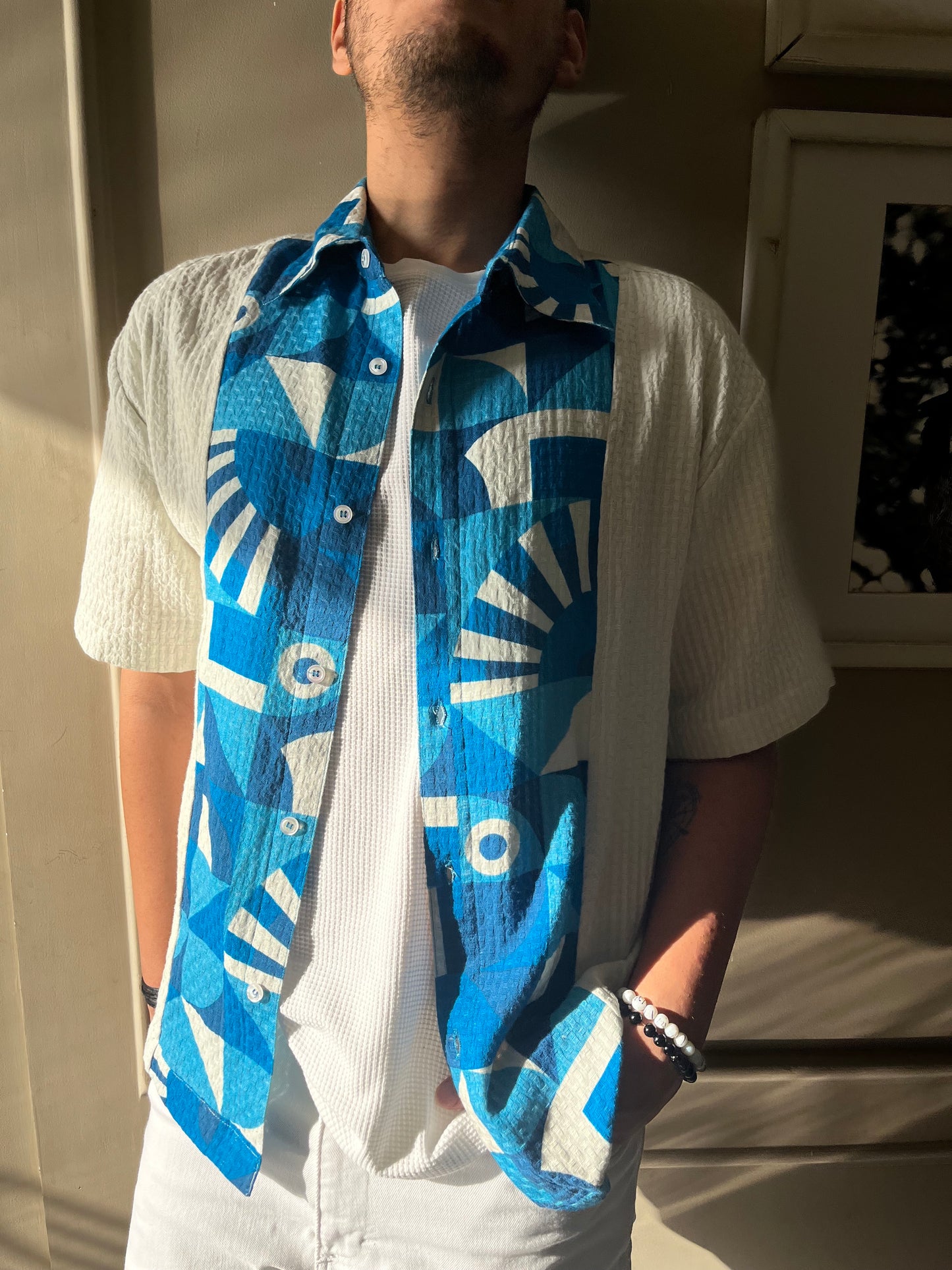 Blue Mosaic Shirt